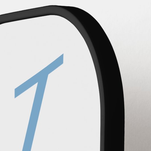 Lt Blue & White College Monogram Pickleball Paddle (Links Detail)