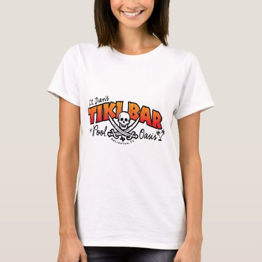 Lt. Dan's Tiki Bar en Pool Oasis Merchandise T-shirt (Voorkant)