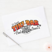 Lt. Dan's Tiki Bar & Pool Oasis Merchandise Ovale Sticker (Envelop)