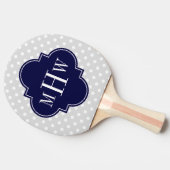 Lt. de Gray Wht Marine Quatrefoil 3 van Stippen Tafeltennisbatje (Zijkant)