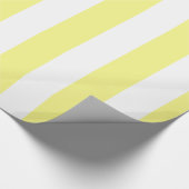 LT Geel Wit Extra Groot Streeppatroon Cadeaupapier (Hoek)