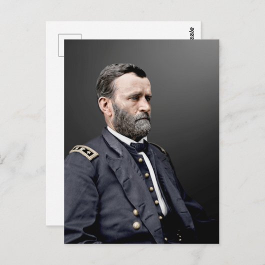 Lt. General Ulysses S. Subsidie Briefkaart (Voorkant / Achterkant)