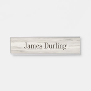 Lt. Grey Wood Grain Effect Desk Deurbordje