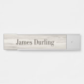 Lt. Grey Wood Grain Effect Desk Deurbordje (Voorkant)