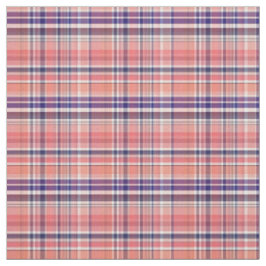 Lt Koraal Marine Wht Preppy Madras Stijl Plaid SZ3 Stof