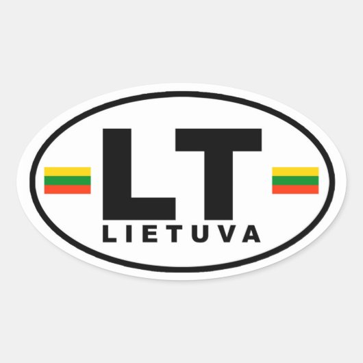 LT Lietuva Sticker (Voorkant)