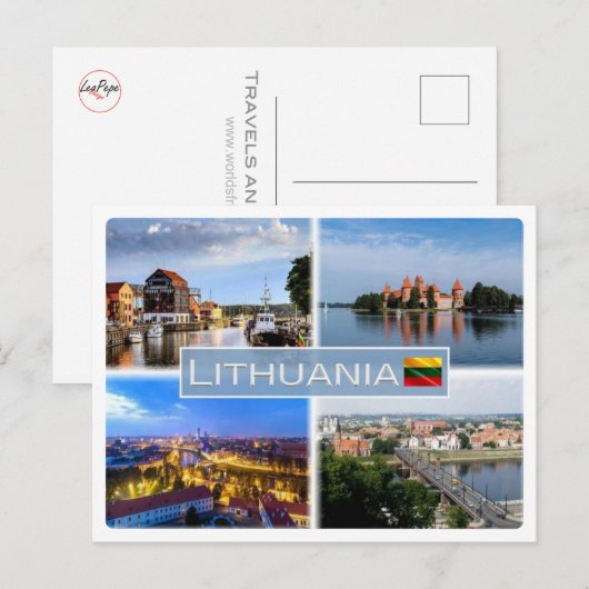 LT Litouwen - Briefkaart (Voorkant / Achterkant)