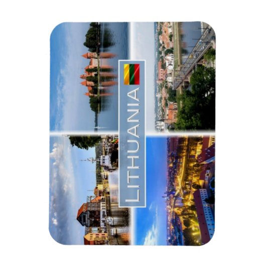 LT Litouwen - Klaipeda - Trakai - eiland - Magneet (Verticaal)