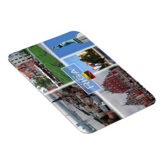 LT Litouwen Letland Lietuva - Riga - Magneet (Rechterzijde)