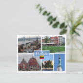 LT Litouwen - Riga Letland Lietuva - Briefkaart (Staand voorkant)