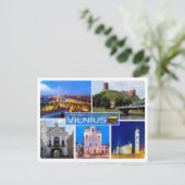 LT Litouwen - Vilnius - Briefkaart (Staand voorkant)