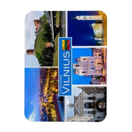 LT Litouwen - Vilnius - Magneet (Verticaal)