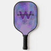 LT paarse Opa Monogramed Pickleball Paddle (Achterkant)