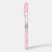 Lt Roos Roze | Grauwe kaolienomvergooienmonogram Case-Mate iPhone Case (Achterkant / Links)