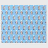 Lt roze Ballerina Shoes En Pointe FL Sky Blue BG Cadeaupapier (Vlak)