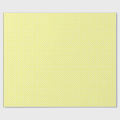 Lt Yellow and White Polka Dots Pattern Cadeaupapier (Vlak)