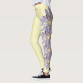 Lt Yellow Montana Bitterroot State Flower Leggings (Links)