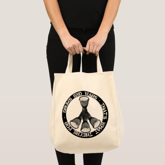 Ltd Ed Drum Grocery Bag Tote Bag (Voorkant (product))