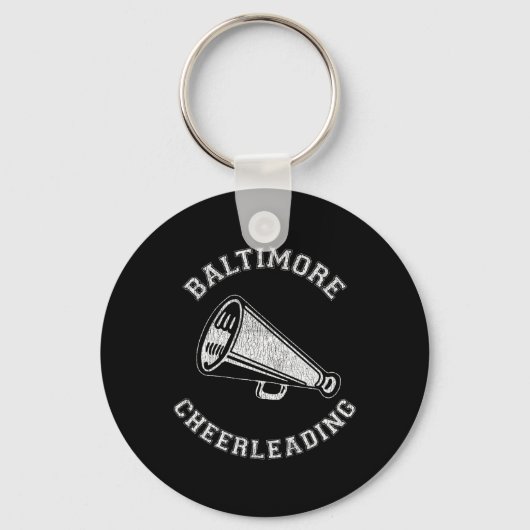 Ltimore Cheer Bedrukte Retro 90's Cheerleader Sleutelhanger (Voorkant)