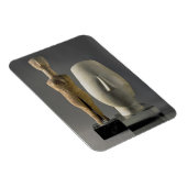 (Lto R) Figurine met gekruisde armen, Cycladic; ho Magneet (Rechterzijde)