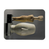 (Lto R) Figurine met gekruisde armen, Cycladic; ho Magneet (Horizontaal)