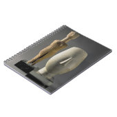 (Lto R) Figurine met gekruisde armen, Cycladic; ho Notitieboek (Linkerzijde)