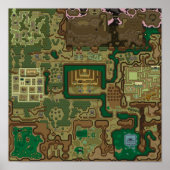 LttP Dark Wereldkaart Poster (Voorkant)