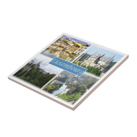 LU003 LUXEMBURG, Europa, Tegeltje (Zijkant)