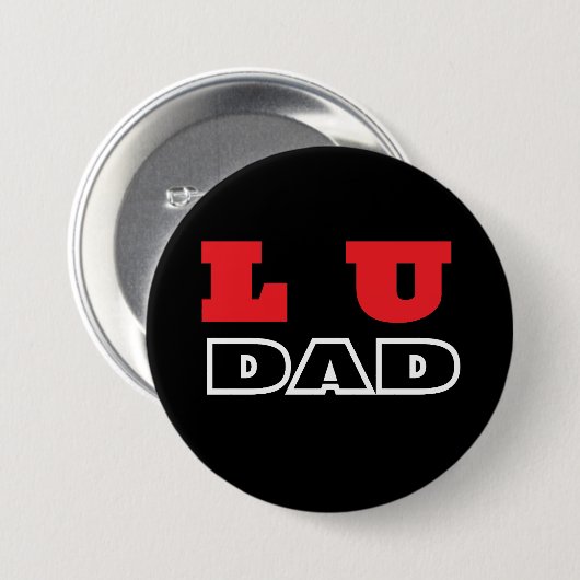 Lu Dad Ronde Button 7,6 Cm (Voorkant /achterkant)