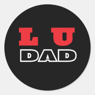Lu Dad Ronde Sticker