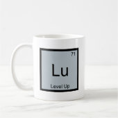 Lu - Grappig T-shirt met chemisch elementsymbool o Koffiemok (Links)