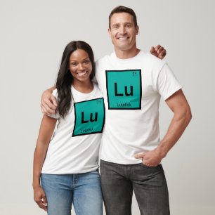 Lu - Lutefisk Scheikunde Periodiek Systeem Symbool T-shirt