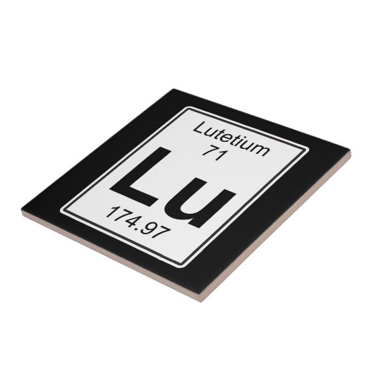 Lu - Lutetium Tegeltje (Zijkant)