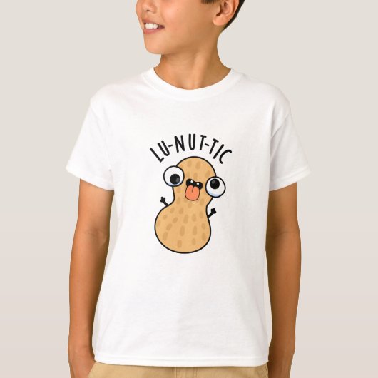 Lu-not-ic Grappige Pindapuns T-shirt (Voorkant)