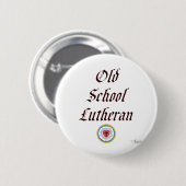 Lu-Old School Lutheran kleur Ronde Button 5,7 Cm (Voorkant /achterkant)