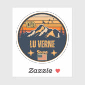Lu Verne, Iowa, Verenigde Staten Sticker (Vel)