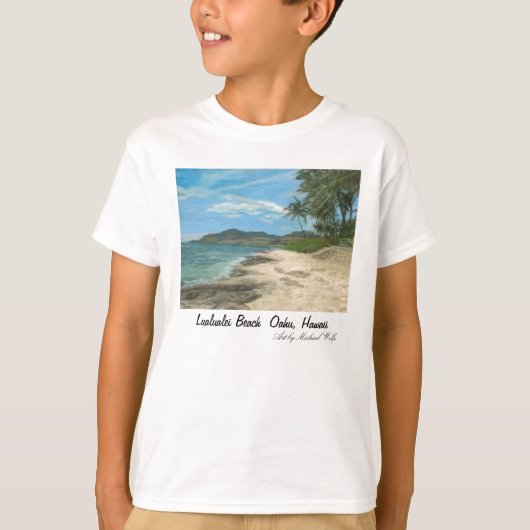 Lualualei Beach Oahu, Hawaii T-shirt (Voorkant)