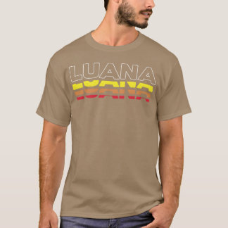 Luana voornaam grappige vintage zonsondergang Luan T-shirt