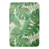 Luana Waterverf Tropisch levendig groen blad Badmat (Voorkant Verticaal)