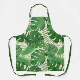 Luana Waterverf Tropische, levendige bladeren Schort