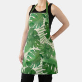 Luana Waterverf Tropische, levendige bladeren Schort (Insitu)