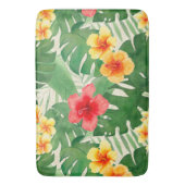 Luana Waterverf Tropische Levendige Bloemen Badmat (Voorkant Verticaal)