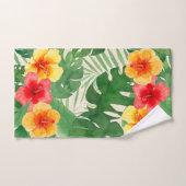 Luana Waterverf Tropische Vivid Floral Bad Handdoek (Handdoek)