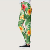 Luana Waterverf Tropische Vivid Floral Leggings (Links)