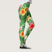 Luana Waterverf Tropische Vivid Floral Leggings (Rechts)