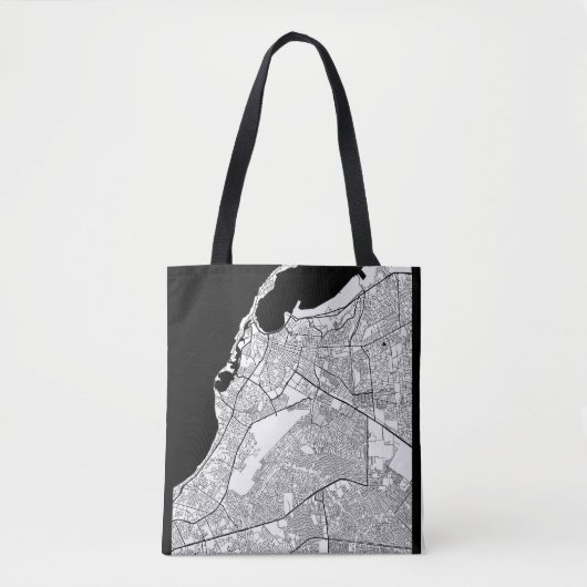 Luanda Angola Kaart Tote Bag (Voorkant)