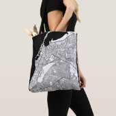 Luanda Angola Kaart Tote Bag (Dichtbij)