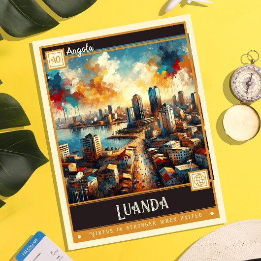 Luanda, Angola |  schilderij Briefkaart