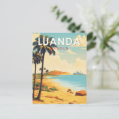 Luanda Angola Travel Kunst Vintage Briefkaart (Staand voorkant)