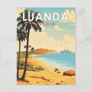 Luanda Angola Travel Kunst Vintage Briefkaart